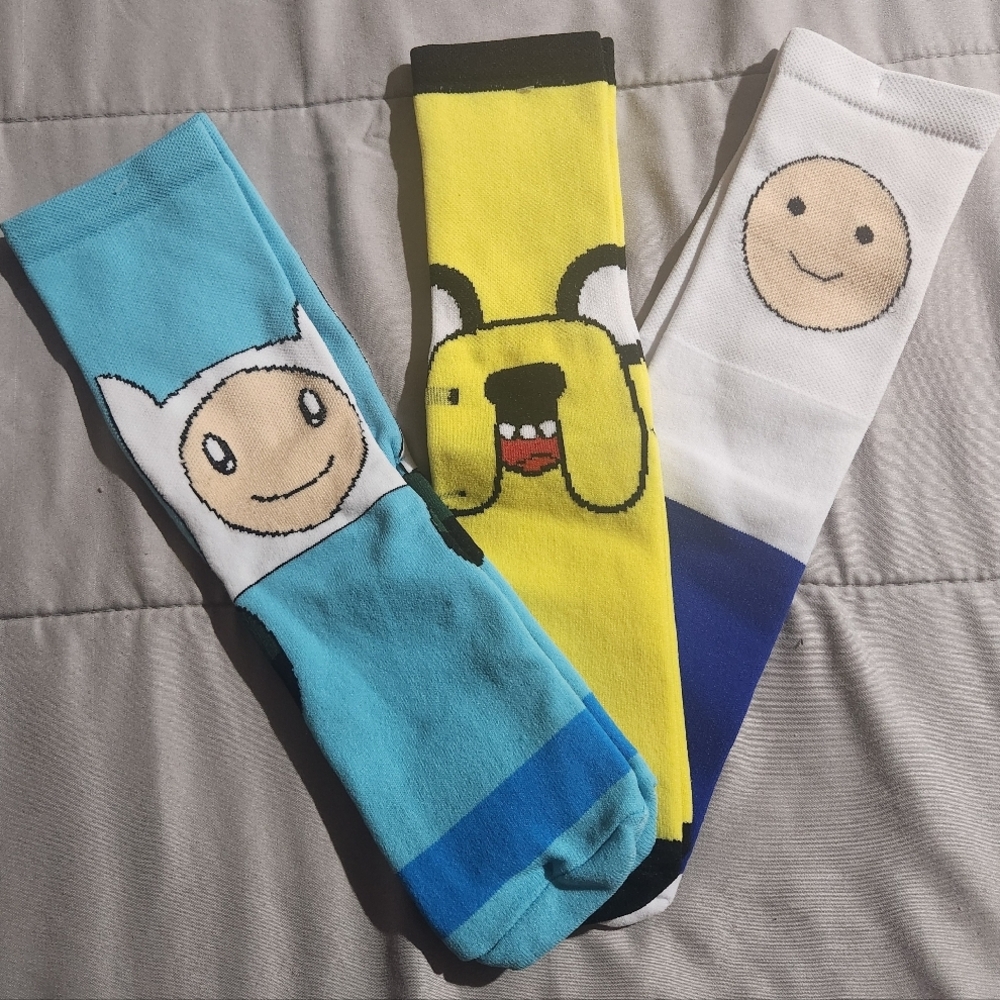 Adventure Time Character Socks - Multicolor